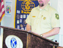 Winn District Ranger Brad Cooper Speaks to Kiwanis