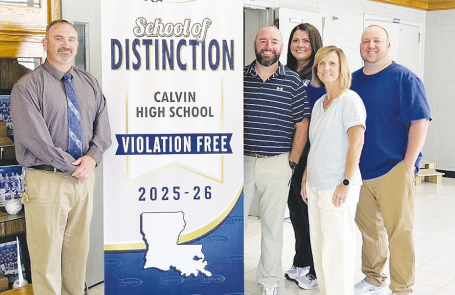 Calvin High School Named LHSAA Violation Free School as District Reports High Teacher Certification Rates