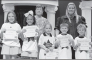 Dodson From left: Creedyn Elliott, Journi Carpenter, Abigail James, Taigen Hanson and Luke Mathews. Kiwanian Margaret Coon and Principal Wendy Miller.