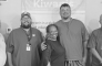 Pictured (L to R): Winnfield Middle School Principal Brent Carpenter; WMS Head Football Coach and 8th Grade Math Teacher Chance Williams; Winnfield Kiwanian and retired WMS educator Ethel Howell; WMS Offensive Line and PE Coach Justin Durbin; and WMS Defe