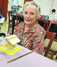 Library Director Priscilla Massey Speaks to Rotary