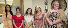 Teachers left to right, Micaela Reed, Jessica Wooten, Alison Harrel, Addison James and Erin Townsend.