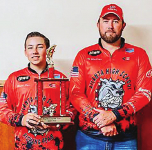 Atlanta High School Fishing Team end of the year awards