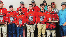 Atlanta High School Fishing Team end of the year awards