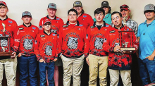 Atlanta High School Fishing Team end of the year awards