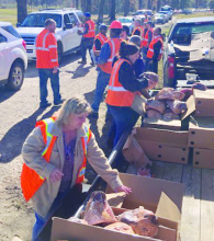 West Frazier Donates Over 550 Hams to Winn Parish Community