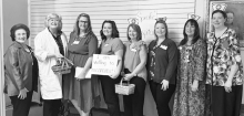 On Tuesday September 23, 2025, these Alpha Beta officers of Delta Kappa Gamma presented a very entertaining and educational program on how to have a healthy Chapter. They are left to right. Laure Derr. Theresa Hendrix, Susi Jones, Bethany Riley, Gena Hatc