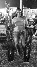The Winnfield “Cow Girl” wins again. Christina Cage stands by her trophies, being the first place winner in the Midst of stiff competition. She continues to represent Winn Parish in her endeavor to dominate the horse show and horseracing arena.