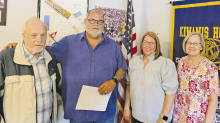 Pictured are: Dr. Gaddis, Michael Durbin, Shannan Chevallier, and Mary Lou Blackley.