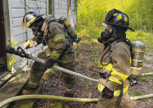 WFD and WPFD 3 Participate in Live Fire Training