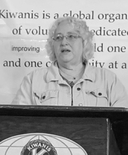 Phyllis Holmes Speaks to Kiwanis at November 12th Meeting