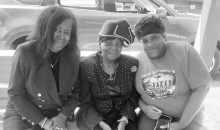 Evangelists Marilyn Cage and Nadine Cage enjoyed the Holy Ghost Scoot in the park.