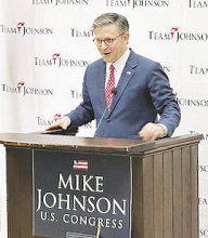 Speaker of the House Mike Johnson Makes Stop in Winnfield