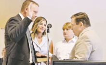 Sheriff Josh McAllister Sworn in as Winn Parish Sheriff