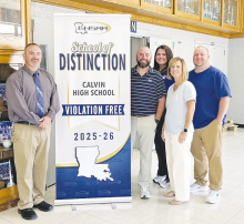 Calvin High School Named LHSAA Violation Free School as District Reports High Teacher Certification Rates