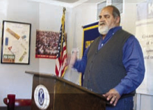 Michael Durbin Speaks to Kiwanis About Veteran’s Memorial