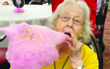 Autumn Leaves Residents Enjoy Cotton Candy Day