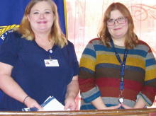 Amy Kelley speaks to Kiwanis