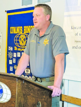 Sheriff Josh McAllister Speaks to Kiwanis