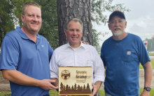 The Louisiana Logger’s Association recognized Representative Alan Seabaugh for his hard work and support of loggers and the Louisiana Timber industry