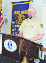 Winn District Ranger Brad Cooper Speaks to Kiwanis