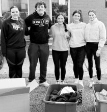 Winn 4-H students recently participated in a service day by collecting warm clothes for those in the community who were in need during the winter season.