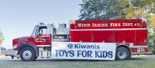 Members of WPFD along with the WPSO and Winnfield Kiwanis teamed up to collect funds for Toys for Kids at the annual boot drive this past Saturday. Pizza Hut made sure those giving of their time to collect donations were fed. Winn Parish citizens showed o