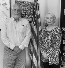 Pictured above are Gary Foster and Rita James.