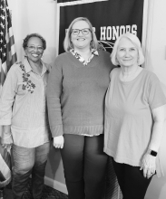 Chesey Chandler, Clerk of Court speaks to Kiwanis