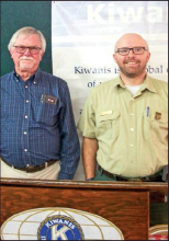 US Forest Service Ranger Brad Cooper at Kiwanis Club