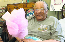 Autumn Leaves Residents Enjoy Cotton Candy Day