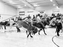 Donkey Basketball brought together families