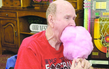 Autumn Leaves Residents Enjoy Cotton Candy Day