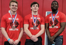 WHS Powerlifting team wins three third places at regionals