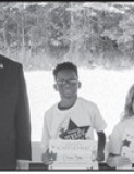 CALVIN Left to right: Kameron Mattox, Anna Bates, Logan Smith, Noah Carson. Not pictured: Kyleigh Chandler. Principal Justin Tinsley, Kiwanian. Bryan Price, Teacher Kim Dupree