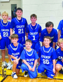 Cougars Take Second in Local Tournament The Calvin Junior High Cougars brought home second place in the Dodson and Calvin tournament, pushing their season record to 10-3