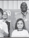 Winnfield Primary School – Fourth Grade From left: William DiBenedetto, Elayna Francis and Owen Williams. Assistant Principal Resa Johnson, Kiwanian Mary Lou Blackley, Principal Byron King and Kiwanian Ethel Howell.