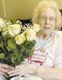 Winnfield Lions Club Delivers Roses to Residents of Autumn Leaves Nursing and Rehabilitation