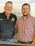 Pictured from left: Kiwanis President Mary Lou Blackley, Rev. Brian McAllister (First Baptist Church), Winn Parish Sheriff Josh McAllister, and Kiwanis Vice President Troy Rogers.