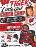 Winnfield Tiger Little Girl Cheer Camp Scheduled for Sept. 14